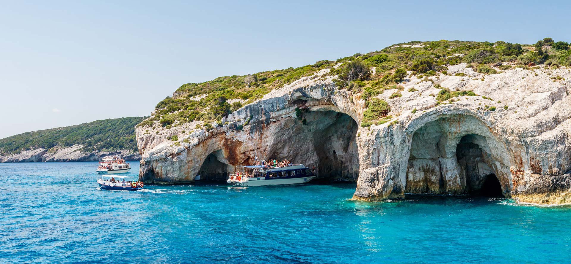The Blue Caves at Zakynthos